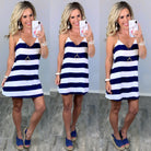 Coastal Shift Dress - Navy/White-Dress-privityboutique.com-Privity Boutique, Women’s Fashion Boutique in Mesa, Arizona