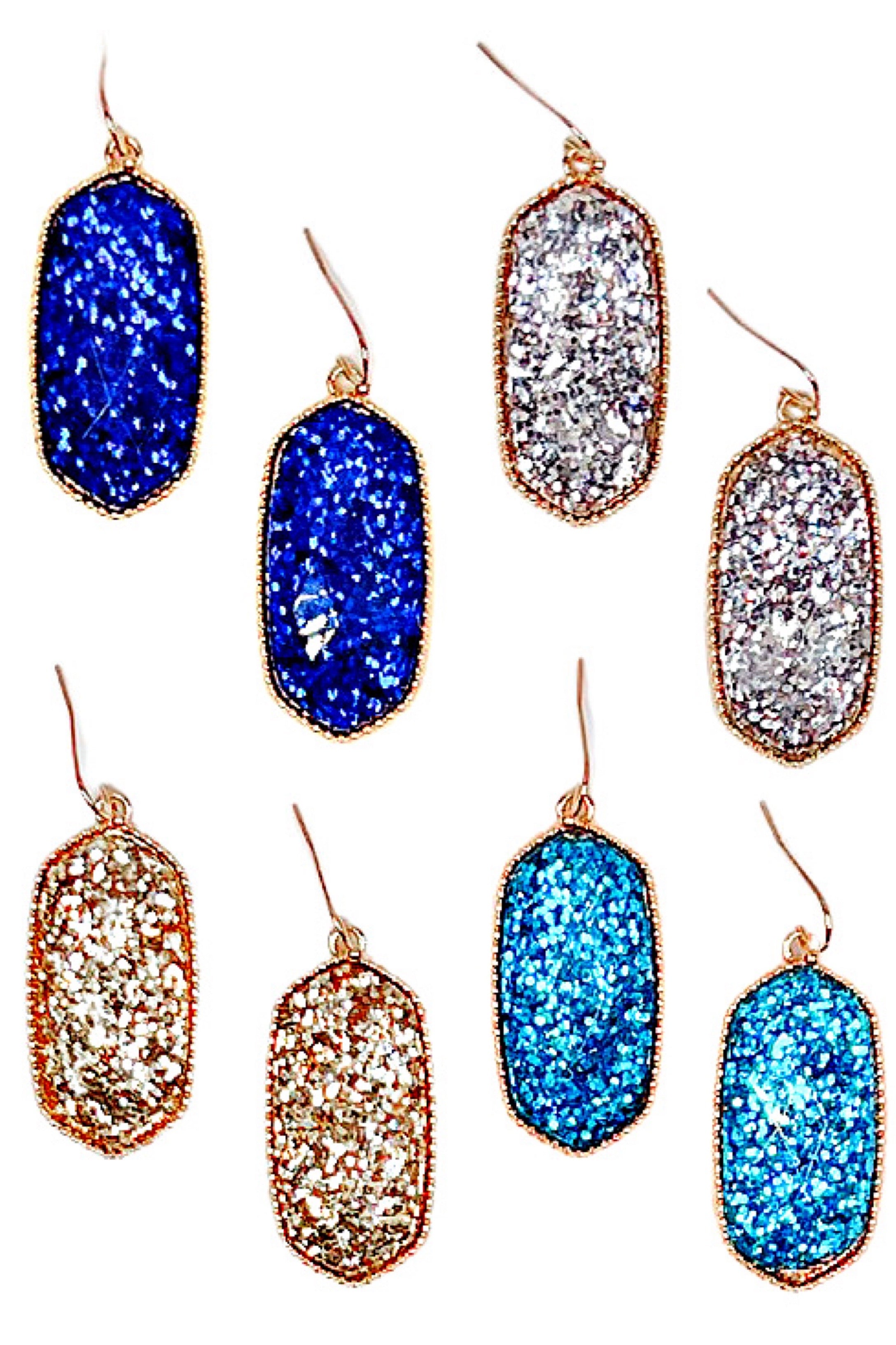 Glitter & Glam Earrings- Multiple Colors-privityboutique-Privity Boutique, Women’s Fashion Boutique in Mesa, Arizona