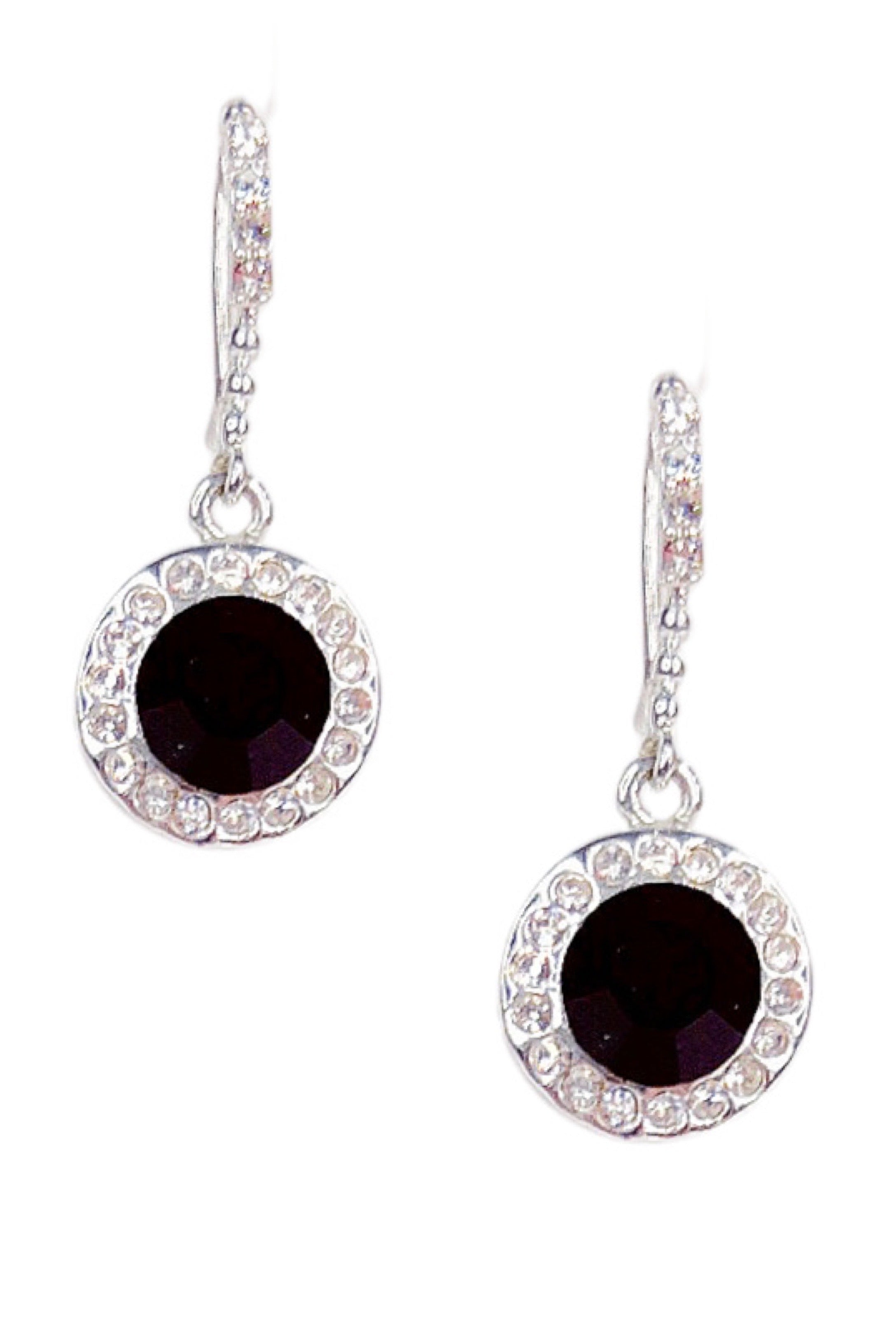 Black & Rhinestone Earrings-privityboutique-Privity Boutique, Women’s Fashion Boutique in Mesa, Arizona