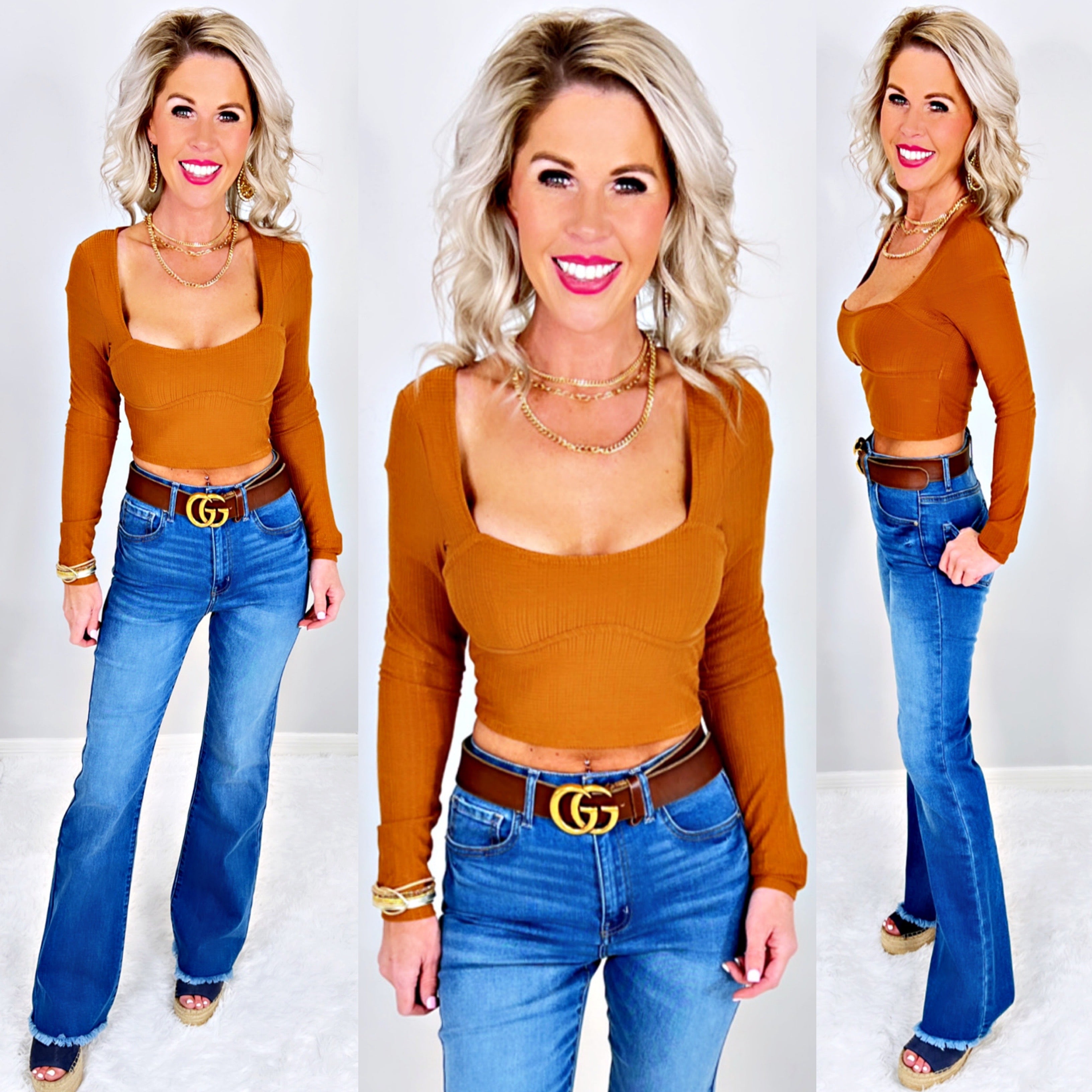 Capture This Picture Top - Camel-cropped crop top-privityboutique-Privity Boutique, Women’s Fashion Boutique in Mesa, Arizona