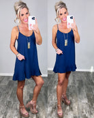 Sunday Brunch Ruffle Dress - Navy-Dress-privityboutique.com-Privity Boutique, Women’s Fashion Boutique in Mesa, Arizona