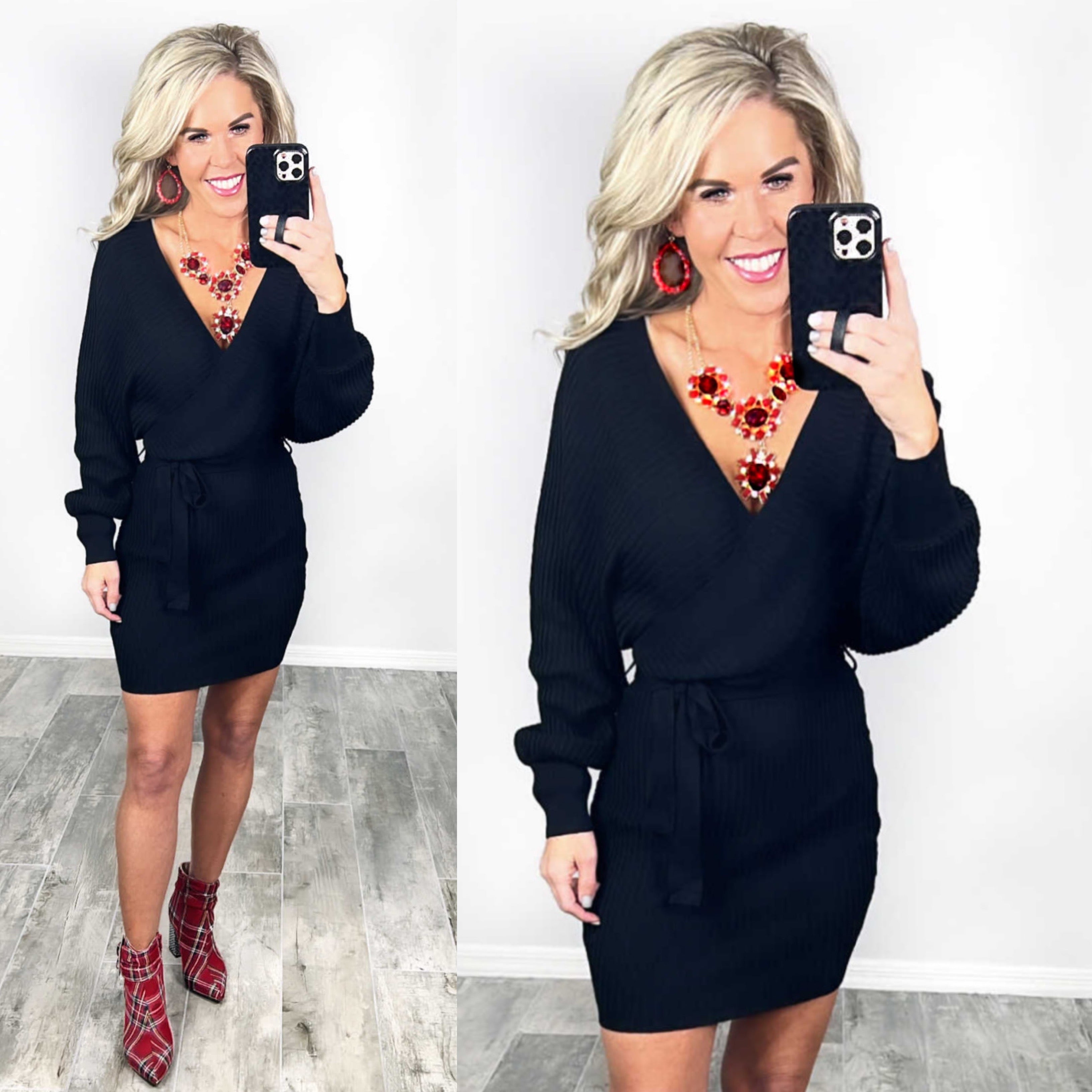 Want Your Digits Sweater Dress - Multiple Colors-dress-privityboutique-Privity Boutique, Women’s Fashion Boutique in Mesa, Arizona