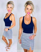 Serene Happiness Plaid Skirt - Ivory-Dress-privityboutique.com-Privity Boutique, Women’s Fashion Boutique in Mesa, Arizona