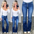 Farah Frayed Flare Jeans-jeans-privityboutique-Privity Boutique, Women’s Fashion Boutique in Mesa, Arizona