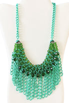 Green Beaded Chain Necklace-privityboutique-Privity Boutique, Women’s Fashion Boutique in Mesa, Arizona