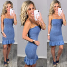 A Simple Request Dress - Blue-Dress-privityboutique.com-Privity Boutique, Women’s Fashion Boutique in Mesa, Arizona