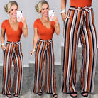 Something to Ponder Striped Pants - Rust-palazzo-privityboutique.com-Privity Boutique, Women’s Fashion Boutique in Mesa, Arizona