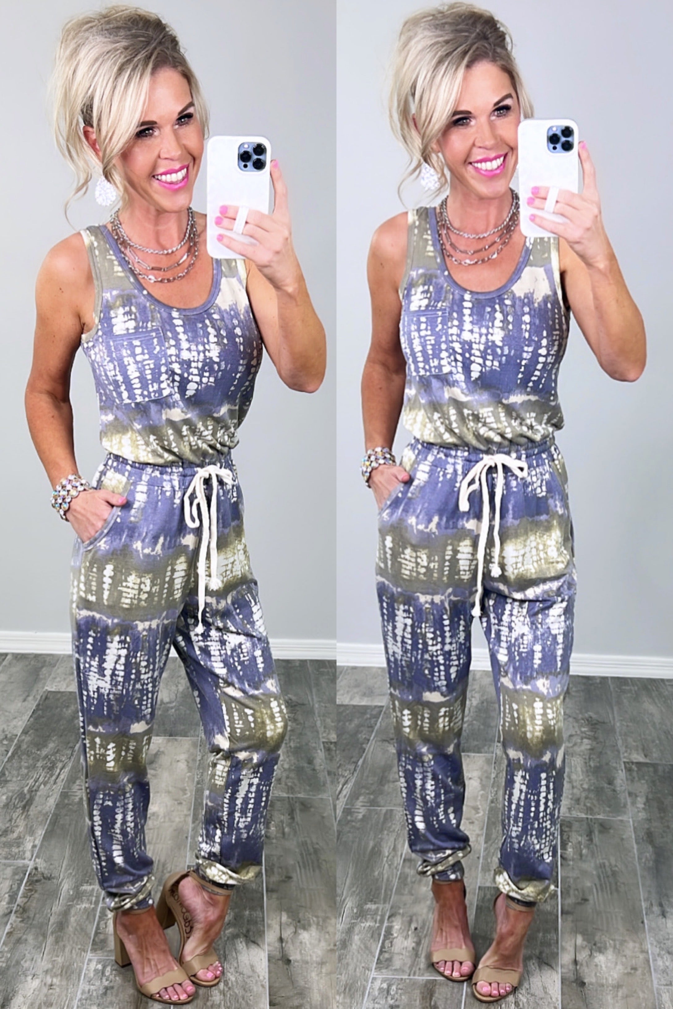 Tie Dye Jumpsuit-Dress-privityboutique.com-Privity Boutique, Women’s Fashion Boutique in Mesa, Arizona