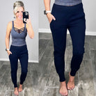 Lounging Around Joggers - Navy-joggers-privityboutique.com-Privity Boutique, Women’s Fashion Boutique in Mesa, Arizona