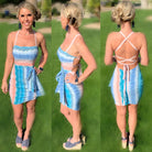 First of Many Blue Multi Print Dress-Dress-privityboutique.com-Privity Boutique, Women’s Fashion Boutique in Mesa, Arizona