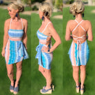 First of Many Blue Multi Print Dress-Dress-privityboutique.com-Privity Boutique, Women’s Fashion Boutique in Mesa, Arizona