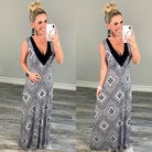 Deepest V Maxi Dress-Top-privityboutique-Privity Boutique, Women’s Fashion Boutique in Mesa, Arizona