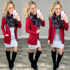 Been Here Waiting Cardigan - Red-flannel-privityboutique-Privity Boutique, Women’s Fashion Boutique in Mesa, Arizona