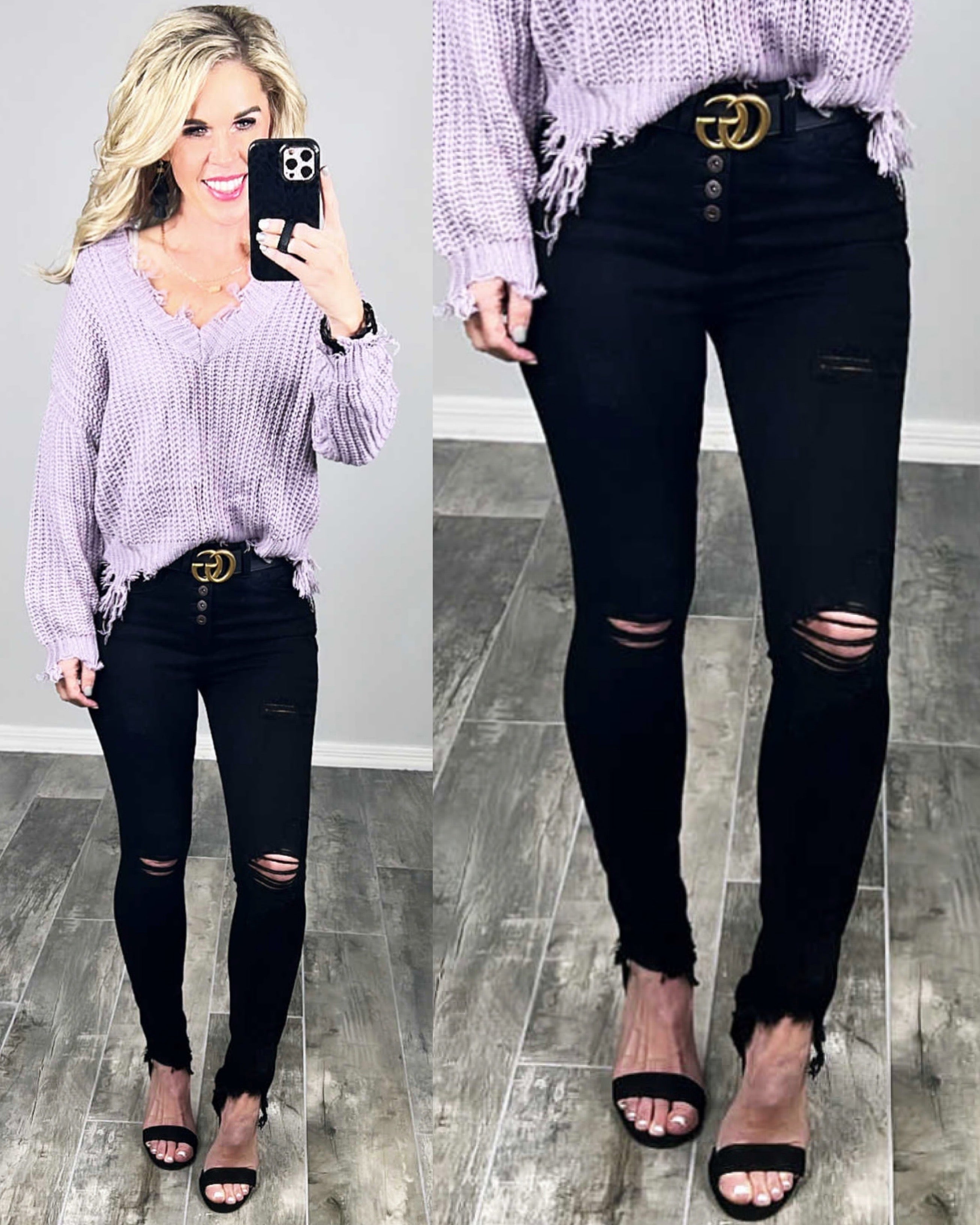 Live For This Skinny Jeans - Black-distressed black jeans-privityboutique-Privity Boutique, Women’s Fashion Boutique in Mesa, Arizona