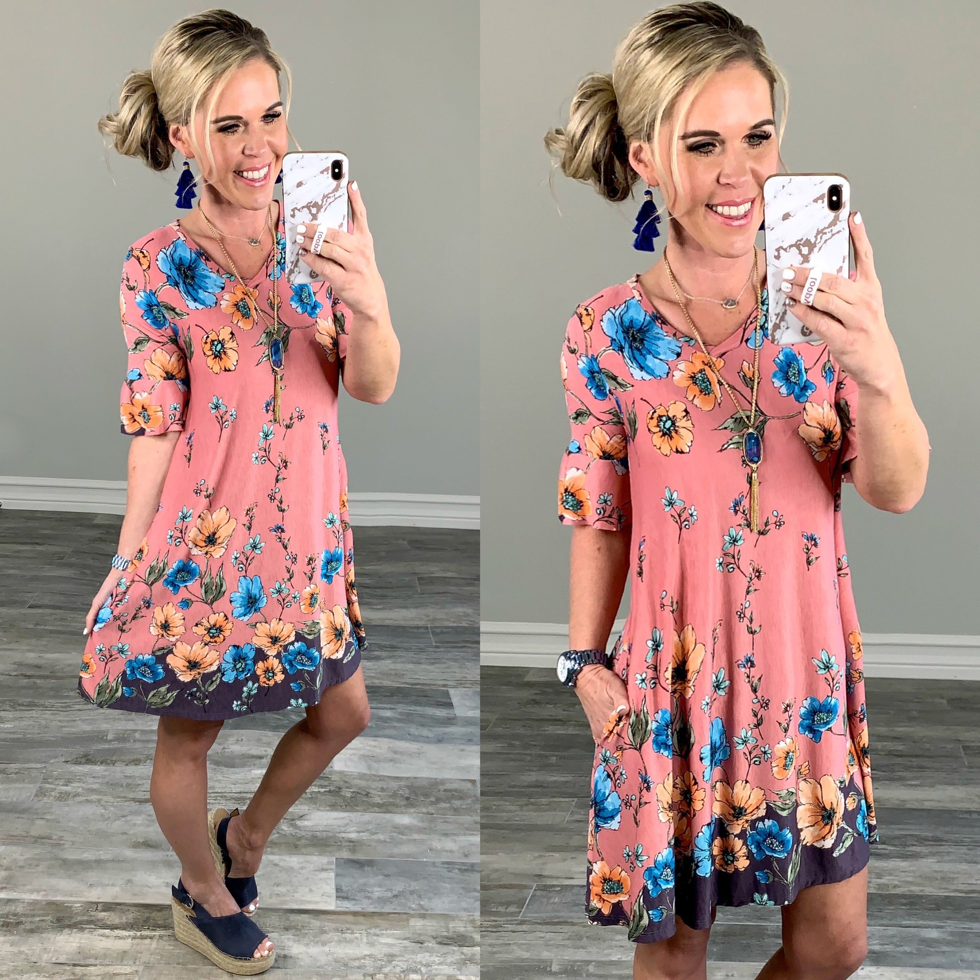 Always in Bloom Pocket Dress-Dress-privityboutique.com-Privity Boutique, Women’s Fashion Boutique in Mesa, Arizona