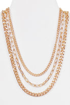 New Visions Gold Layered Chain Necklace-statement necklace-privityboutique.com-Privity Boutique, Women’s Fashion Boutique in Mesa, Arizona