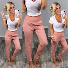 Lounging Around Joggers - Rose-joggers-privityboutique.com-Privity Boutique, Women’s Fashion Boutique in Mesa, Arizona