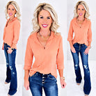 In This Moment Peach Top-flannel-privityboutique-Privity Boutique, Women’s Fashion Boutique in Mesa, Arizona