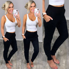 Lounging Around Joggers - Black-joggers-privityboutique.com-Privity Boutique, Women’s Fashion Boutique in Mesa, Arizona