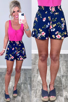 She's Stealing Hearts Multi Floral Shorts-Shorts-privityboutique.com-Privity Boutique, Women’s Fashion Boutique in Mesa, Arizona