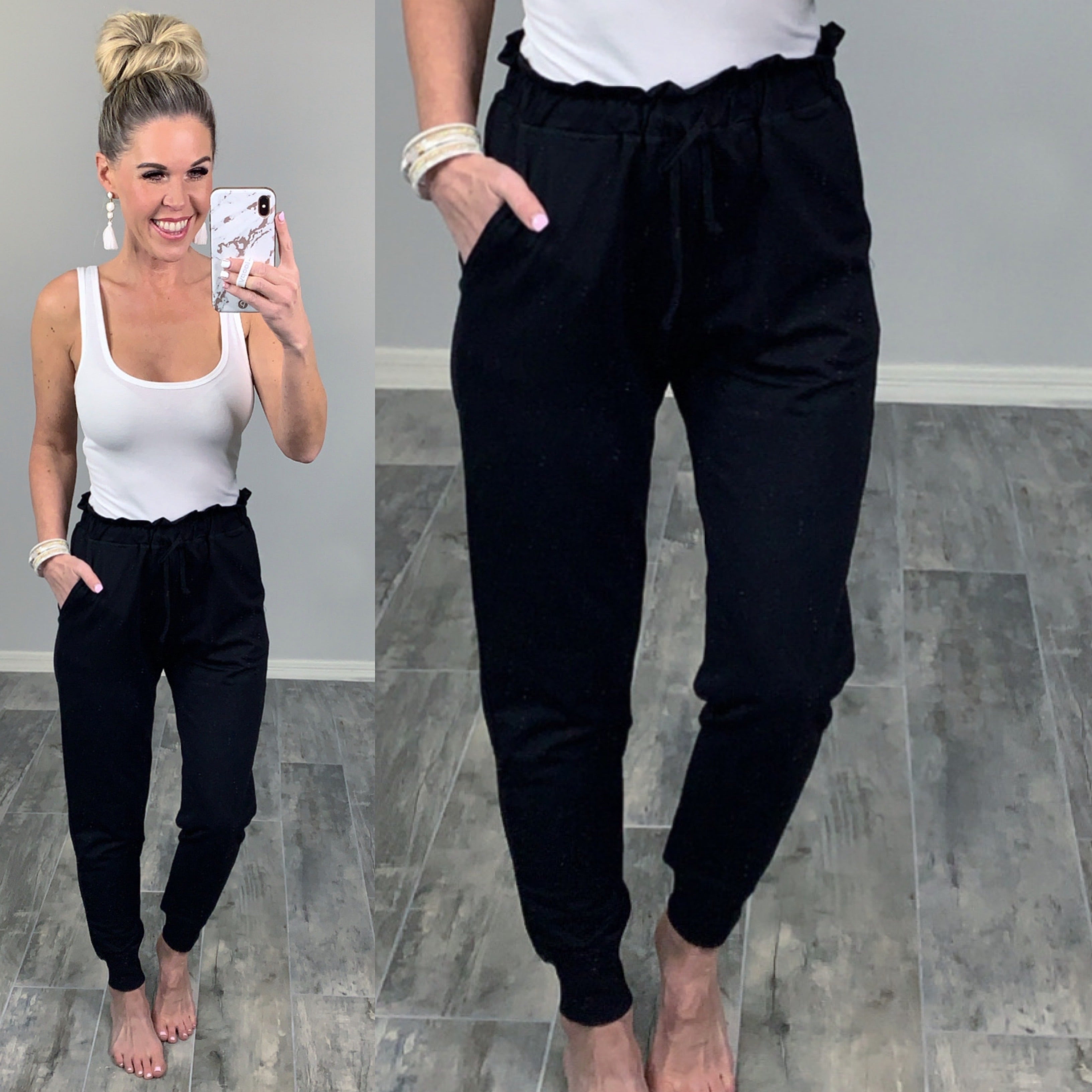 Perfect Pocket Joggers - Black-joggers-privityboutique.com-Privity Boutique, Women’s Fashion Boutique in Mesa, Arizona