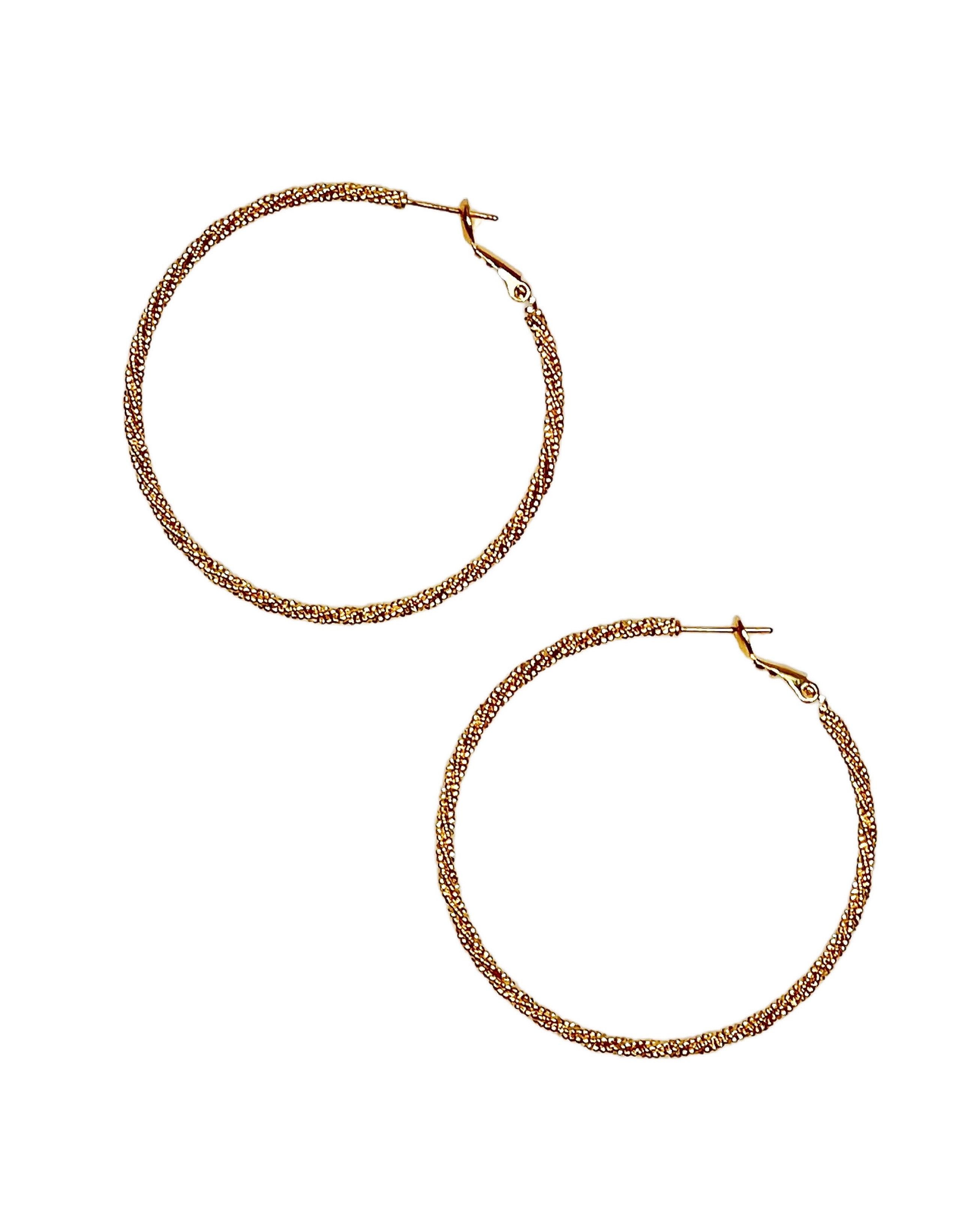 Get Twisted Gold Hoop Earrings-earrings-privityboutique.com-Privity Boutique, Women’s Fashion Boutique in Mesa, Arizona