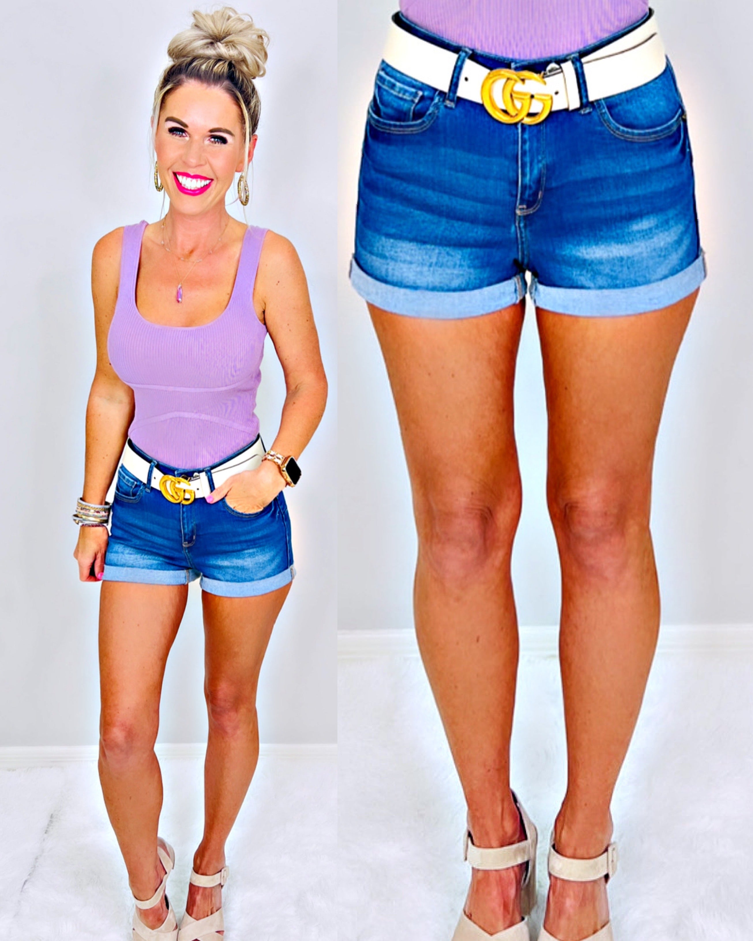 My Priority Denim Shorts - Medium-shorts-privityboutique.com-Privity Boutique, Women’s Fashion Boutique in Mesa, Arizona