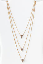 V Rhinestone Layered Necklace-necklace-privityboutique.com-Privity Boutique, Women’s Fashion Boutique in Mesa, Arizona