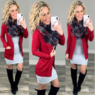 Been Here Waiting Cardigan - Red-flannel-privityboutique-Privity Boutique, Women’s Fashion Boutique in Mesa, Arizona