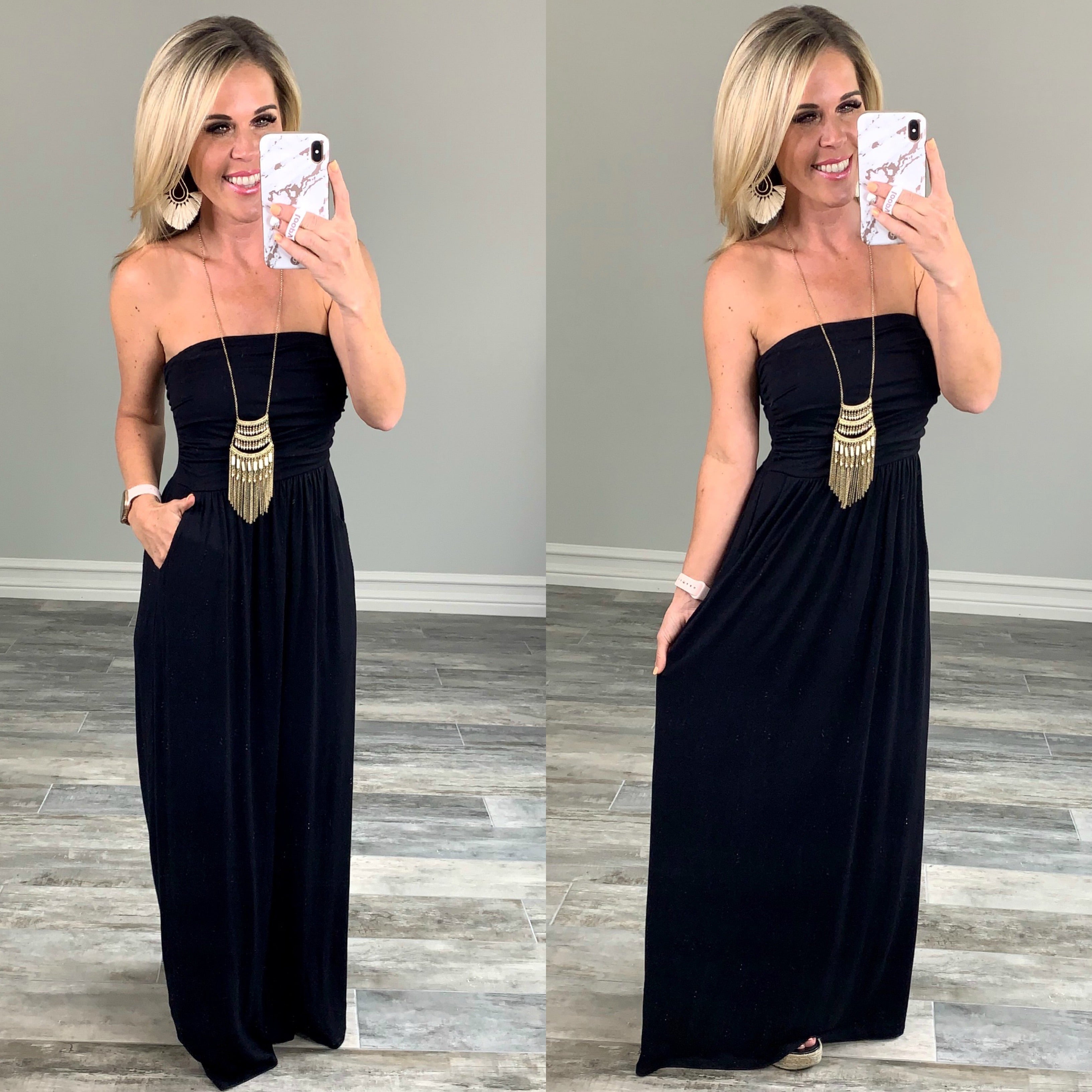 Your so Classic Pocket Maxi Dress-Dress-privityboutique.com-Privity Boutique, Women’s Fashion Boutique in Mesa, Arizona