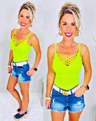 Long Caged Cami - Neon Yellow-cami-privityboutique-Privity Boutique, Women’s Fashion Boutique in Mesa, Arizona