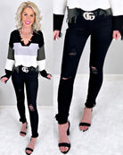 Kristy Raw Hem Jeans - Black-ripped skinny jeans-privityboutique-Privity Boutique, Women’s Fashion Boutique in Mesa, Arizona