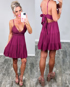 A Romantic Twist Dress - Plum-Dress-privityboutique.com-Privity Boutique, Women’s Fashion Boutique in Mesa, Arizona