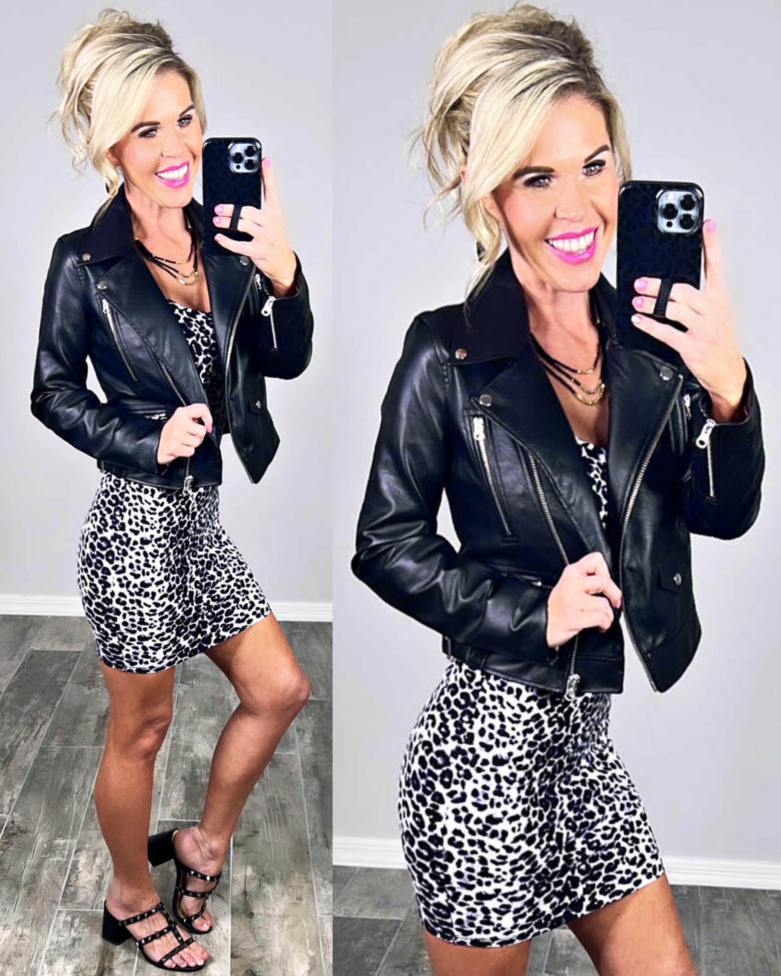 Obsessed with Leopard Dress - Grey-Top-privityboutique-Privity Boutique, Women’s Fashion Boutique in Mesa, Arizona