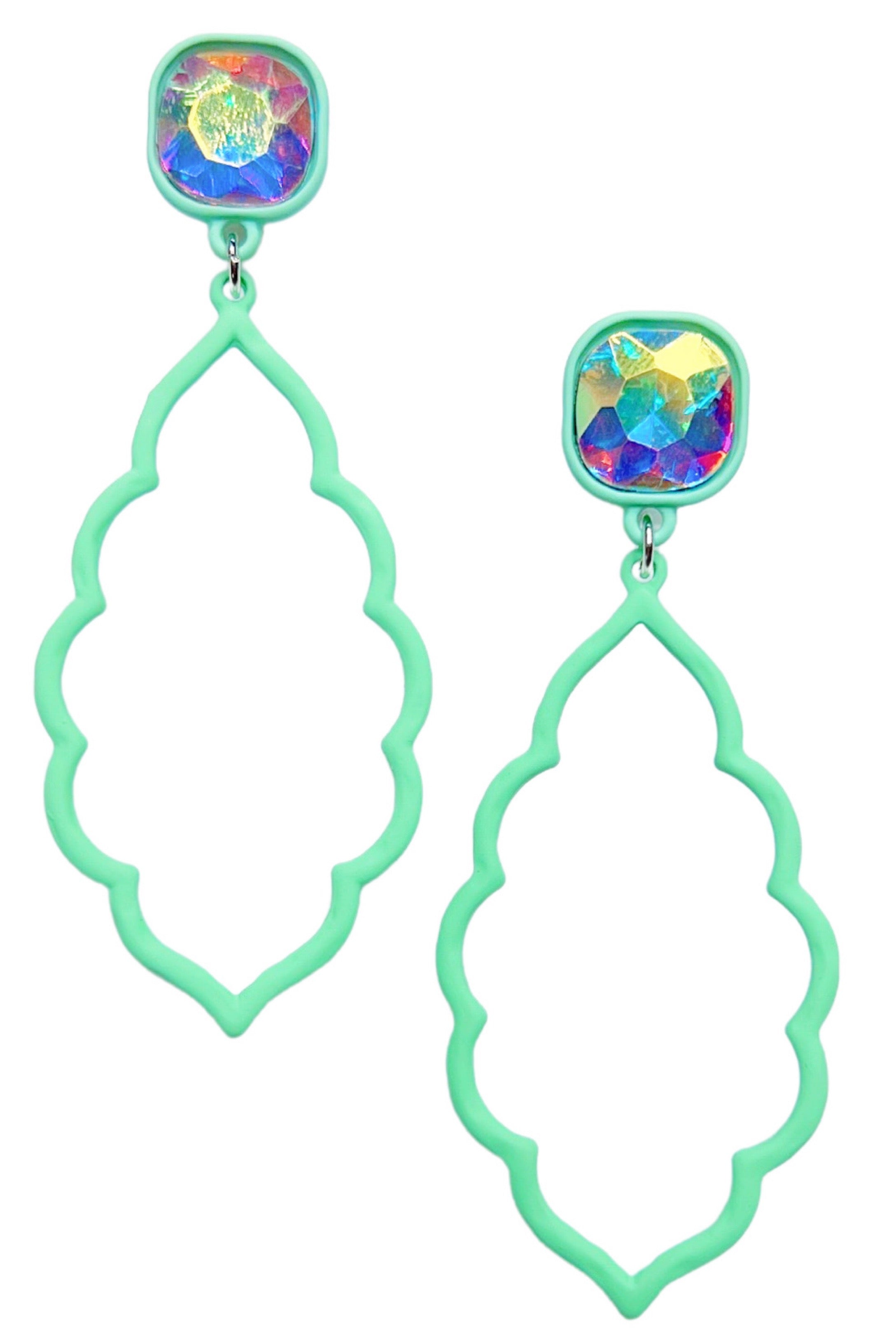 Making A Statement In Mint Earrings-privityboutique-Privity Boutique, Women’s Fashion Boutique in Mesa, Arizona