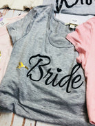 Bride Short Sleeve Graphic Tee: Grey-Top-privityboutique.com-Privity Boutique, Women’s Fashion Boutique in Mesa, Arizona